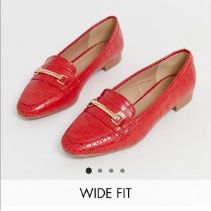 ASOS New Look Red Loafers *read description